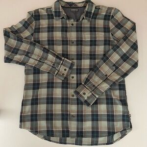 Toad&Co Men's Long Sleeve Flannel Slim Fit Organic Cotton Plaid Shirt Large